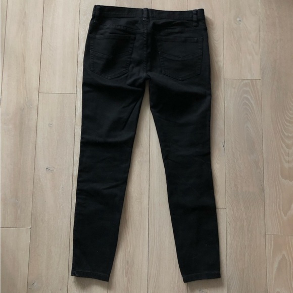 Free People Full Size Zipper Black Skinny Jeans Size 27 - Picture 4 of 13